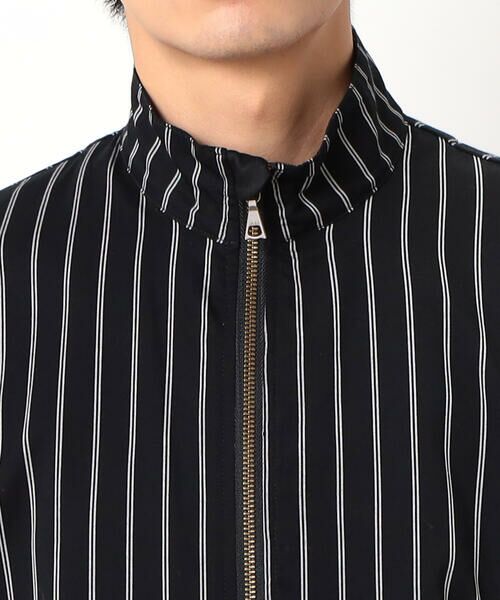 COMME CA ISM / コムサイズム ブルゾン | ストライプ ジップアップ シャツブルゾン | 詳細8
