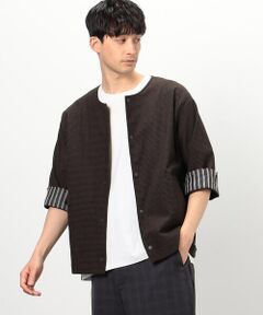 COMME CA ISM / コムサイズム ブルゾン | ３Ｄエアートリコット ノーカラーブルゾン