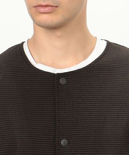 COMME CA ISM / コムサイズム ブルゾン | 3Dエアートリコット ノーカラーブルゾン | 詳細12