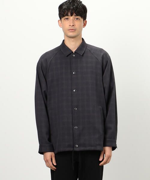 COMME CA ISM / コムサイズム その他アウター | チェック柄 コーチジャケット | 詳細4