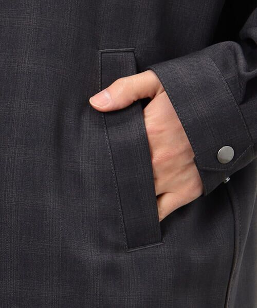 COMME CA ISM / コムサイズム その他アウター | チェック柄 コーチジャケット | 詳細9