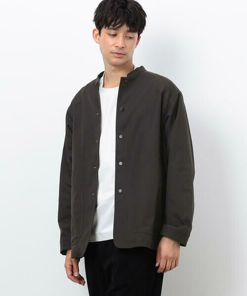 COMME CA ISM / コムサイズム その他アウター | 【SORONA】 バンドカラー カバーオール(スミクロ)