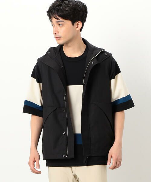 COMME CA ISM / コムサイズム ベスト | スタンドカラー ジップアップ ベスト | 詳細3
