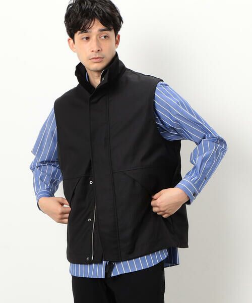 COMME CA ISM / コムサイズム ベスト | スタンドカラー ジップアップ ベスト | 詳細4