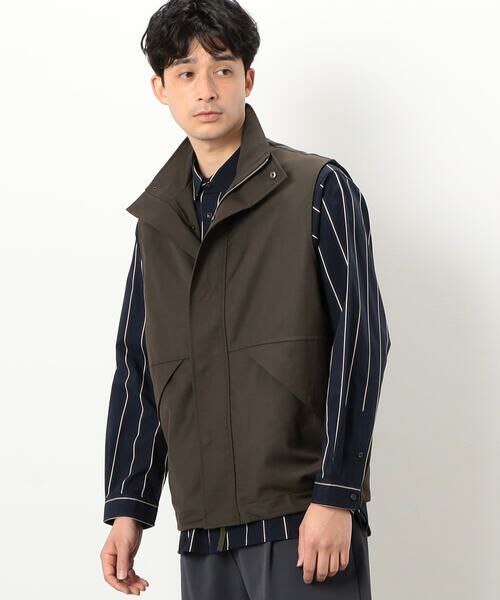 COMME CA ISM / コムサイズム ベスト | スタンドカラー ジップアップ ベスト | 詳細22