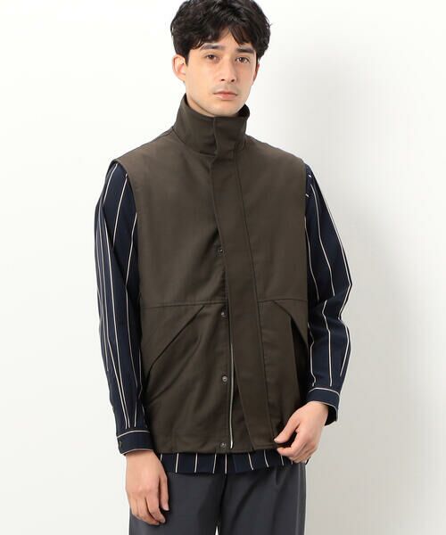 COMME CA ISM / コムサイズム ベスト | スタンドカラー ジップアップ ベスト | 詳細23