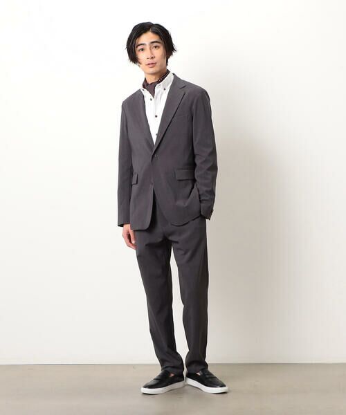 COMME CA ISM / コムサイズム スラックス・ドレスパンツ | 【セットアップ対応】ウールライク ストレッチ テーパードパンツ | 詳細1