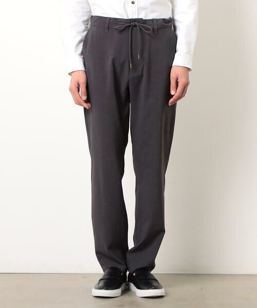 COMME CA ISM / コムサイズム スラックス・ドレスパンツ | 【セットアップ対応】ウールライク ストレッチ テーパードパンツ | 詳細4