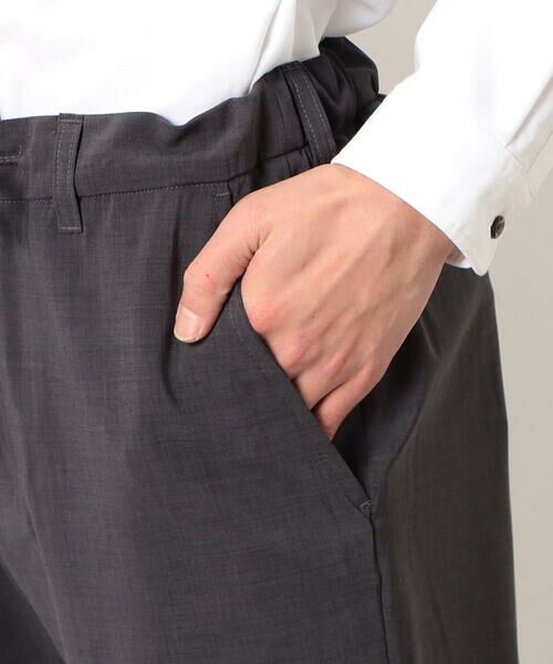COMME CA ISM / コムサイズム スラックス・ドレスパンツ | 【セットアップ対応】ウールライク ストレッチ テーパードパンツ | 詳細9