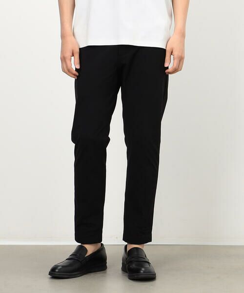 COMME CA ISM / コムサイズム その他パンツ | 梨地ジョーゼット ガムストレッチ クライミングパンツ(ブラック)