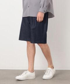 COMME CA ISM / コムサイズム ショート・ハーフ・半端丈パンツ | デニムライク ワンタックハーフパンツ