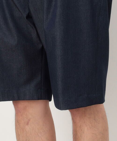 COMME CA ISM / コムサイズム ショート・ハーフ・半端丈パンツ | デニムライク ワンタックハーフパンツ | 詳細10
