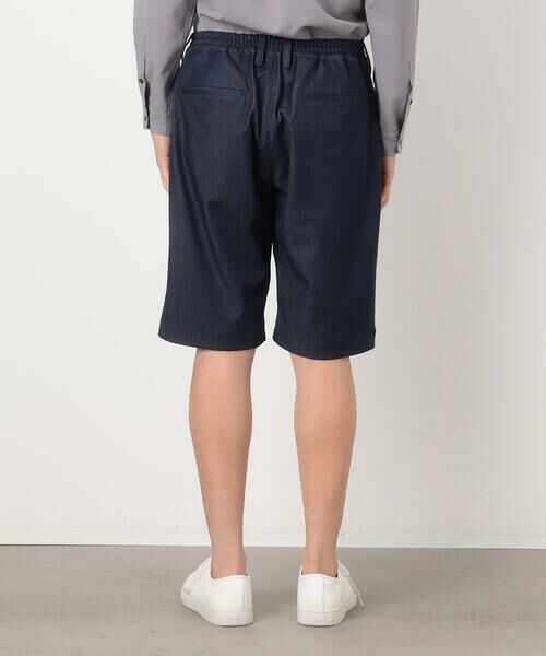 COMME CA ISM / コムサイズム ショート・ハーフ・半端丈パンツ | デニムライク ワンタックハーフパンツ | 詳細6