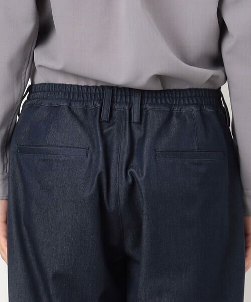 COMME CA ISM / コムサイズム ショート・ハーフ・半端丈パンツ | デニムライク ワンタックハーフパンツ | 詳細8