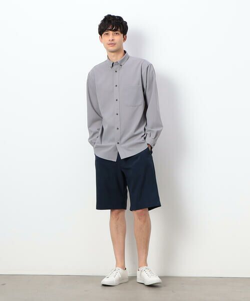 COMME CA ISM / コムサイズム ショート・ハーフ・半端丈パンツ | ウィンドペン柄 ワンタックハーフパンツ | 詳細1