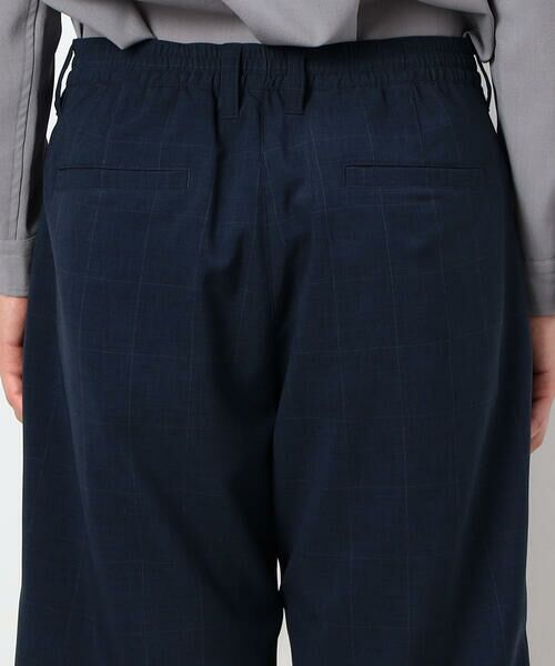 COMME CA ISM / コムサイズム ショート・ハーフ・半端丈パンツ | ウィンドペン柄 ワンタックハーフパンツ | 詳細8