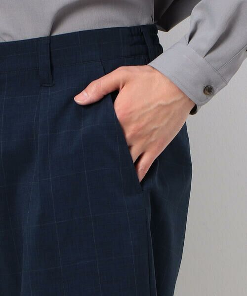 COMME CA ISM / コムサイズム ショート・ハーフ・半端丈パンツ | ウィンドペン柄 ワンタックハーフパンツ | 詳細9