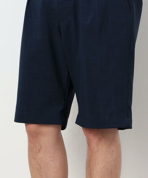 COMME CA ISM / コムサイズム ショート・ハーフ・半端丈パンツ | ウィンドペン柄 ワンタックハーフパンツ | 詳細10