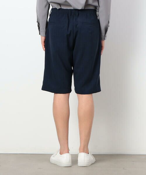 COMME CA ISM / コムサイズム ショート・ハーフ・半端丈パンツ | ウィンドペン柄 ワンタックハーフパンツ | 詳細6