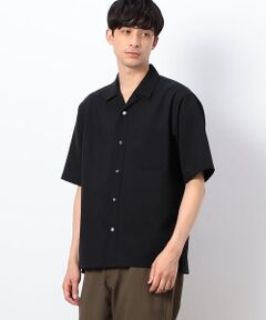 COMME CA ISM / コムサイズム シャツ・ブラウス | リネンライクストレッチ オープンカラーシャツ