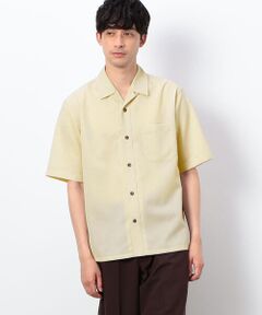 COMME CA ISM / コムサイズム シャツ・ブラウス | リネンライクストレッチ オープンカラーシャツ