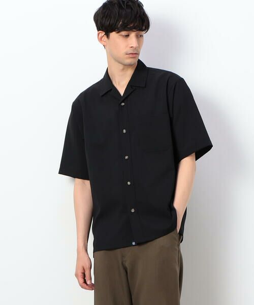 COMME CA ISM / コムサイズム シャツ・ブラウス | リネンライクストレッチ オープンカラーシャツ | 詳細2