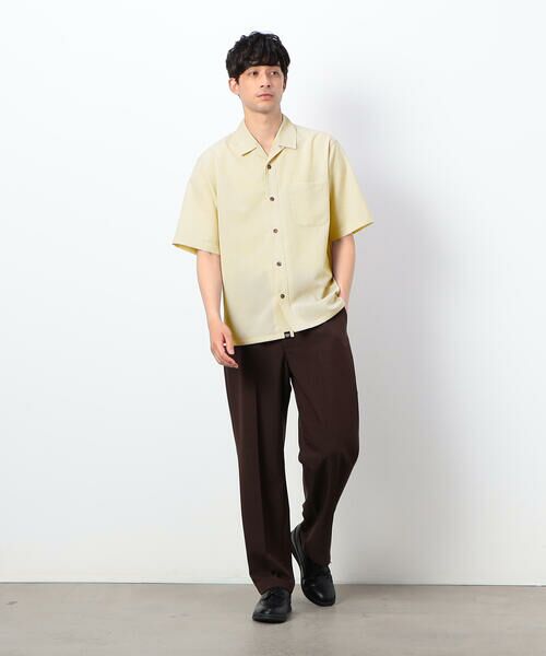 COMME CA ISM / コムサイズム シャツ・ブラウス | リネンライクストレッチ オープンカラーシャツ | 詳細4