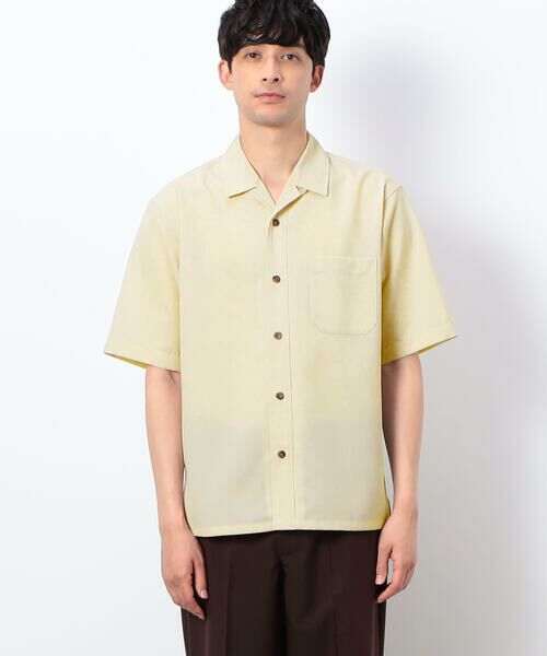 COMME CA ISM / コムサイズム シャツ・ブラウス | リネンライクストレッチ オープンカラーシャツ | 詳細6