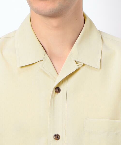 COMME CA ISM / コムサイズム シャツ・ブラウス | リネンライクストレッチ オープンカラーシャツ | 詳細9