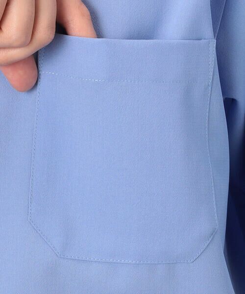 COMME CA ISM / コムサイズム シャツ・ブラウス | フェイクレイヤー リネンライクストレッチ 半袖 ボタンダウンシャツ | 詳細11