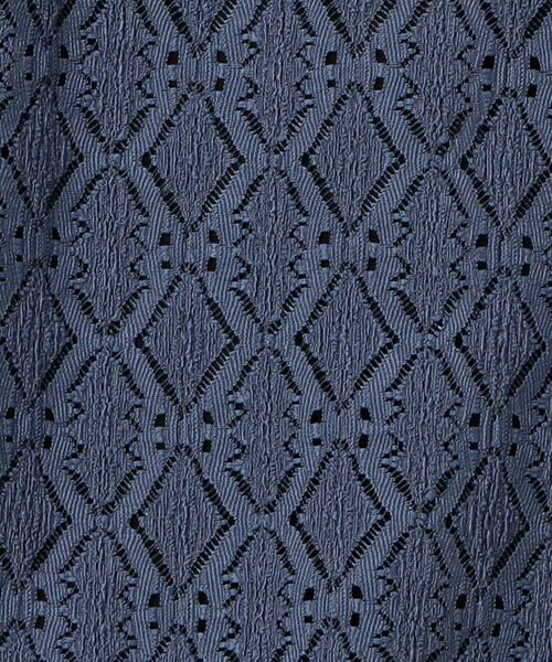 COMME CA ISM / コムサイズム シャツ・ブラウス | 透かし柄レース オープンカラーシャツ | 詳細14