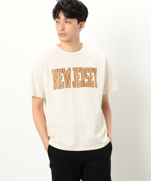 COMME CA ISM/コムサイズム カレッジロゴTシャツ アイボリー M COMME CA ISM/コムサイズム カレッジロゴTシャツ アイボリー M