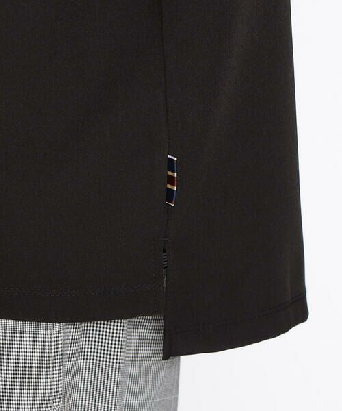 COMME CA ISM / コムサイズム Tシャツ | チェック切り替え スムースタッチ 布帛Tシャツ | 詳細8