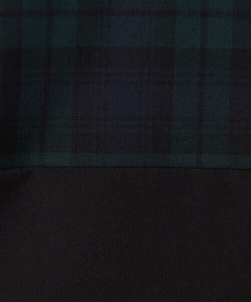 COMME CA ISM / コムサイズム Tシャツ | チェック切り替え スムースタッチ 布帛Tシャツ | 詳細10