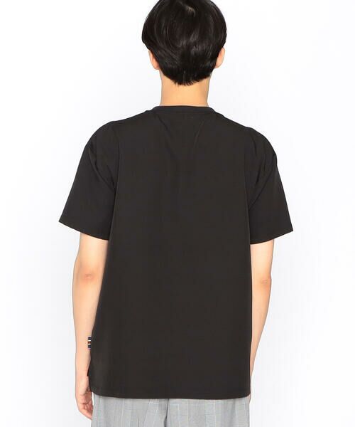 COMME CA ISM / コムサイズム Tシャツ | チェック切り替え スムースタッチ 布帛Tシャツ | 詳細4