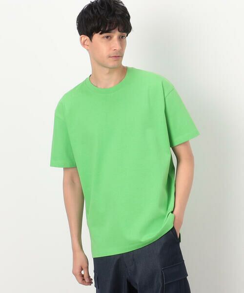 COMME CA ISM/コムサイズム USAコットン 引き揃え天竺 Tシャツ イエローグリーン L COMME CA ISM/コムサイズム USAコットン 引き揃え天竺 Tシャツ イエローグリーン L