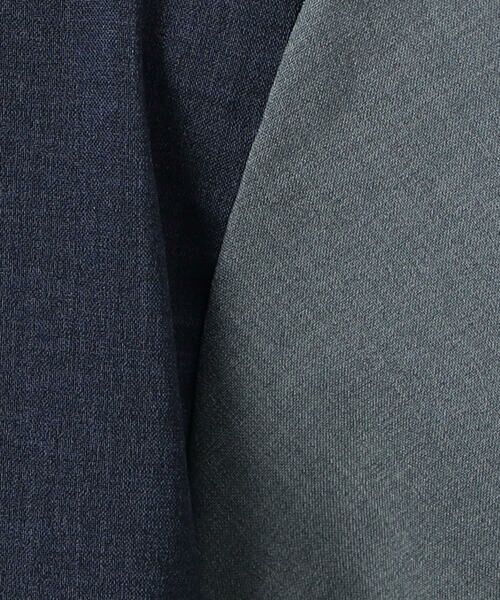 COMME CA ISM / コムサイズム Tシャツ | ウールライク布帛 袖切り替えＴシャツ | 詳細15