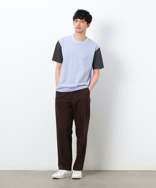 COMME CA ISM / コムサイズム Tシャツ | ウールライク布帛 袖切り替えＴシャツ | 詳細16