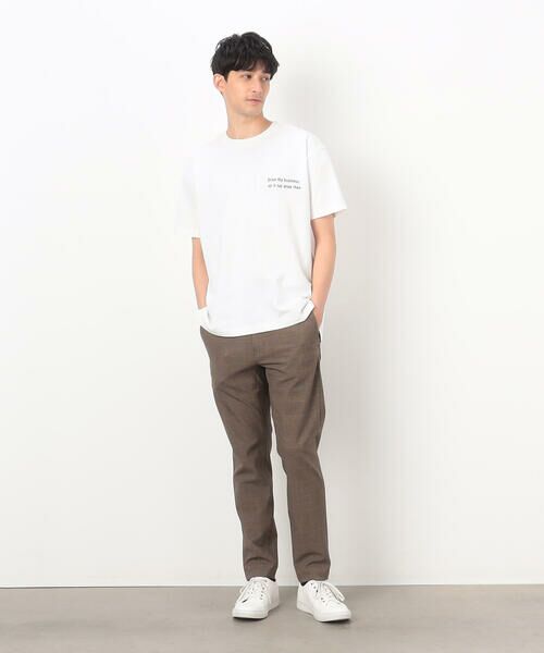 COMME CA ISM / コムサイズム Tシャツ | USAコットン引き揃え天竺 ロゴTシャツ | 詳細1