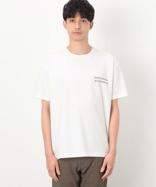 COMME CA ISM / コムサイズム Tシャツ | USAコットン引き揃え天竺 ロゴTシャツ | 詳細3