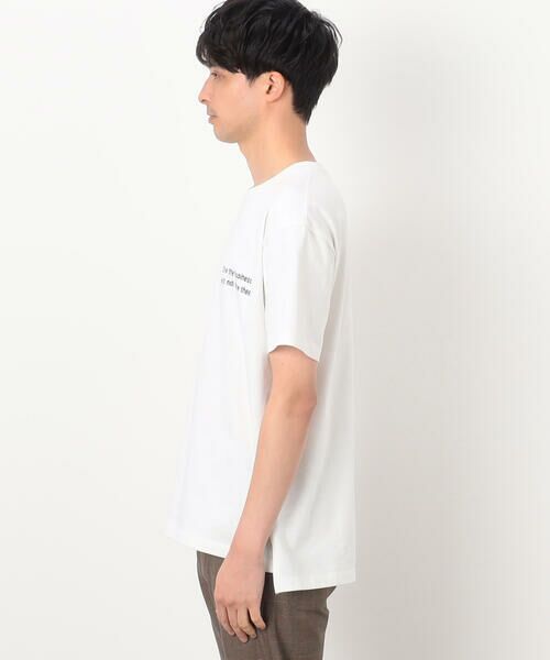 COMME CA ISM / コムサイズム Tシャツ | USAコットン引き揃え天竺 ロゴTシャツ | 詳細4