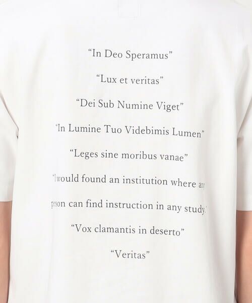 COMME CA ISM / コムサイズム Tシャツ | ＵＳＡコットン引き揃え天竺 バックプリントＴシャツ | 詳細12