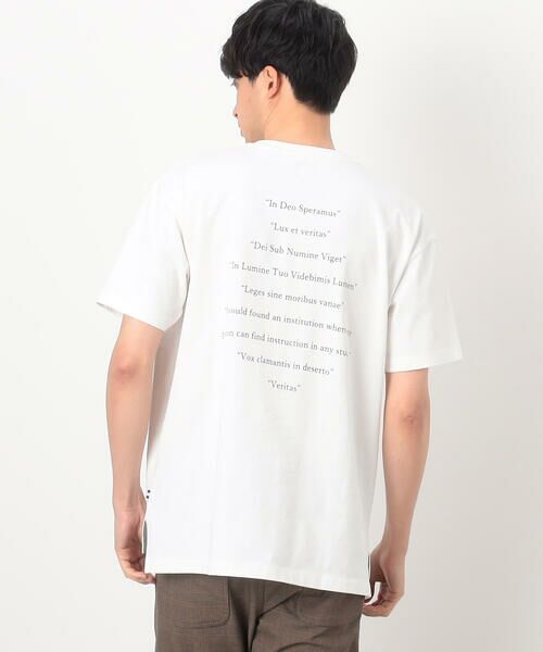 COMME CA ISM / コムサイズム Tシャツ | ＵＳＡコットン引き揃え天竺 バックプリントＴシャツ | 詳細3