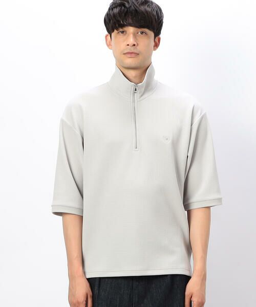 COMME CA ISM / コムサイズム カットソー | ハーフジップ プルオーバー | 詳細6