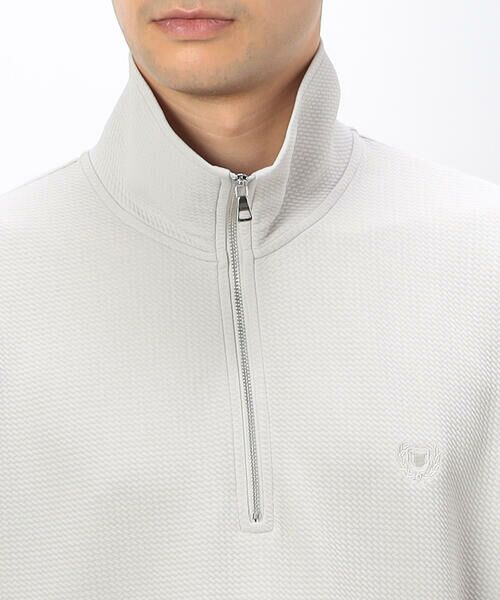 COMME CA ISM / コムサイズム カットソー | ハーフジップ プルオーバー | 詳細9
