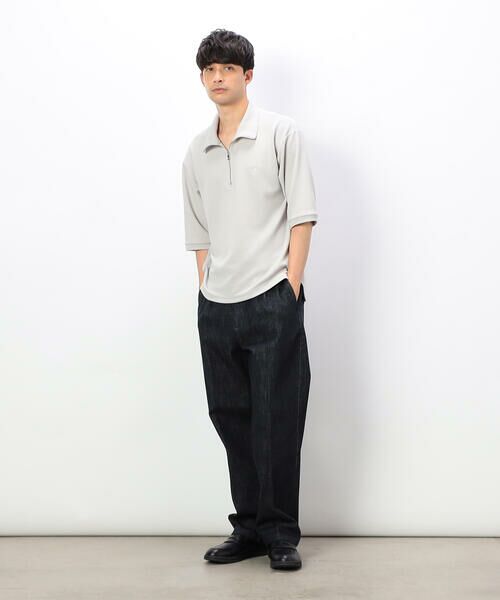 COMME CA ISM / コムサイズム カットソー | ハーフジップ プルオーバー | 詳細2