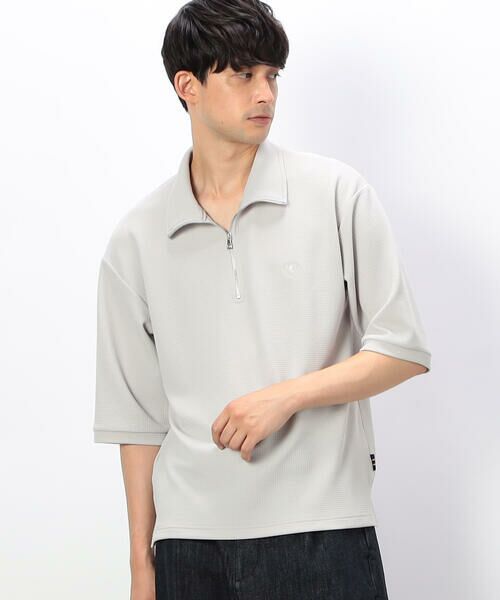 COMME CA ISM / コムサイズム カットソー | ハーフジップ プルオーバー | 詳細3