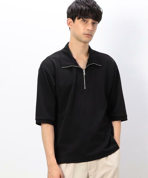 COMME CA ISM / コムサイズム カットソー | ハーフジップ プルオーバー | 詳細18
