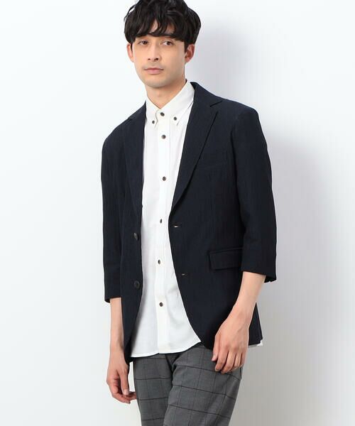 COMME CA ISM / コムサイズム シャツ・ブラウス | ハードマンズリネン スーピマコットン 7分袖 ボタンダウンシャツ | 詳細3