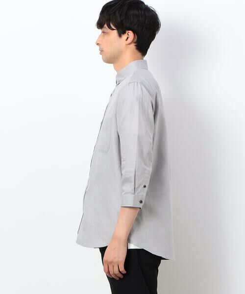 COMME CA ISM / コムサイズム シャツ・ブラウス | ハードマンズリネン スーピマコットン 7分袖 ボタンダウンシャツ | 詳細11